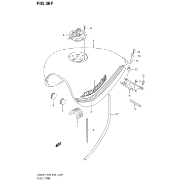 FUEL TANK (MODEL K2/K3)