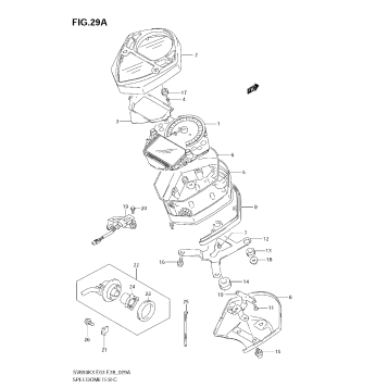 SPEEDOMETER (SV650K5/K6/K7)