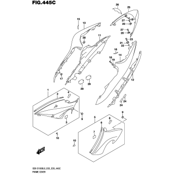 FRAME COVER (GSX-S1000AL8 E28)