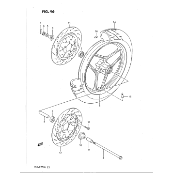 FRONT WHEEL (MODEL H)
