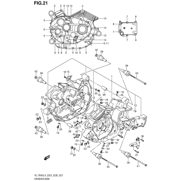 CRANKCASE (VL1500L4 E28)