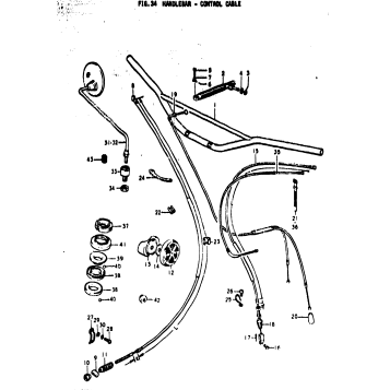 HANDLEBAR - CONTROL CABLE