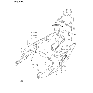 SEAT TAIL COVER (SV1000K3)