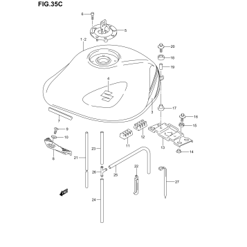FUEL TANK (MODEL K5)