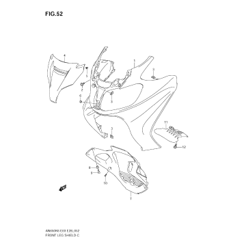FRONT LEG SHIELD (AN650AK6/AK7)
