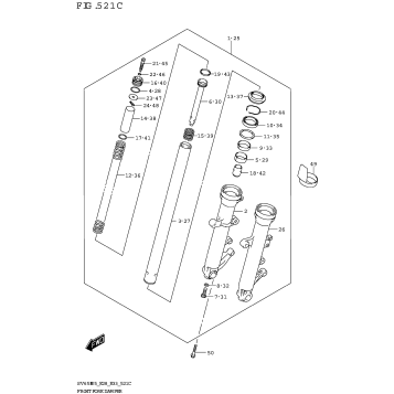 FRONT FORK DAMPER (SV650XA:(E28))