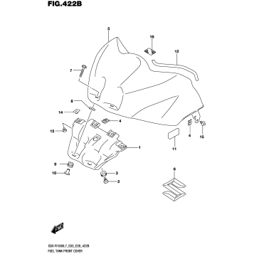 FUEL TANK FRONT COVER (YKV,YVZ)
