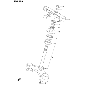 STEERING STEM (MODEL W/X/Y/K1)
