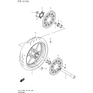 FRONT WHEEL (GSX-R1000RZA)