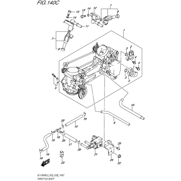 THROTTLE BODY (DL1000AL5 E33)