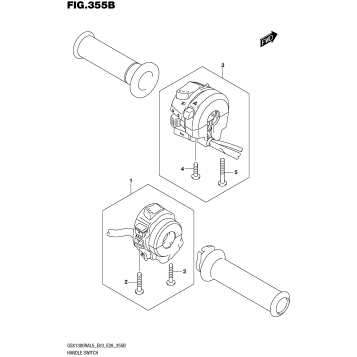 HANDLE SWITCH (GSX1300RAL5 E28)