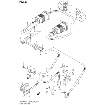 EVAP SYSTEM (GSX-R600L4 E33)