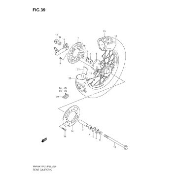 REAR WHEEL (RM85LK7/LK8/LK9)