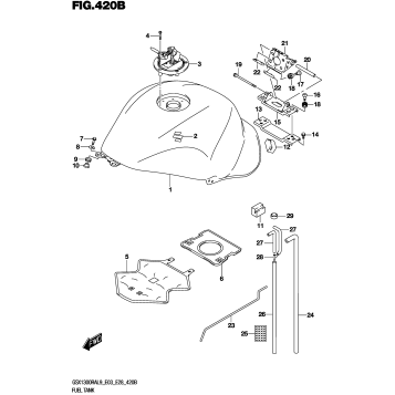 FUEL TANK (GSX1300RAL9 E28)