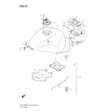 FUEL TANK (GSX1300R L2 E33)