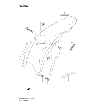 REAR FENDER (MODEL K2/K3/K4/K5/K6)