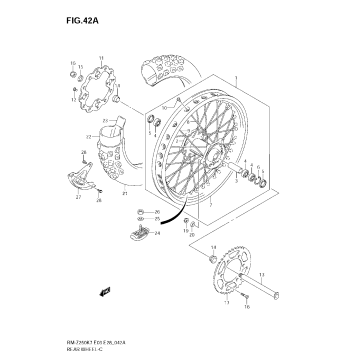 REAR WHEEL (MODEL K8/K9)