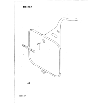 FRONT NUMBER PLATE (MODEL N)