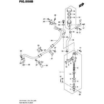 REAR MASTER CYLINDER (GSX-R1000L7 E28)