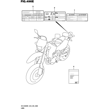 LABEL (DR-Z400SM:E28)