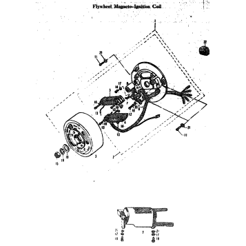 FLYWHEEL MAGNETO-IGNITION COIL