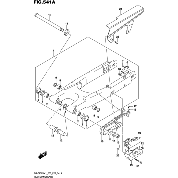 REAR SWINGINGARM (DR-Z400S)