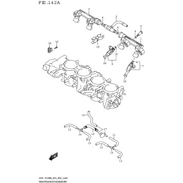 THROTTLE BODY HOSE/JOINT (E03,E28)