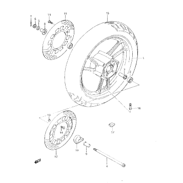 REAR CUSHION LEVER(MODEL K/L/M/N/P/R/S/T)