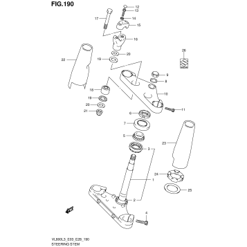 STEERING STEM (VL800TL3 E33)