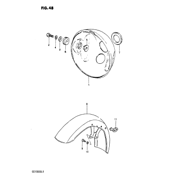 HEADLAMP HOUSING - FRONT FENDER (MODEL T)