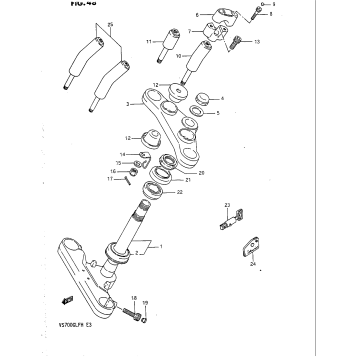 STEERING STEM (MODEL H)