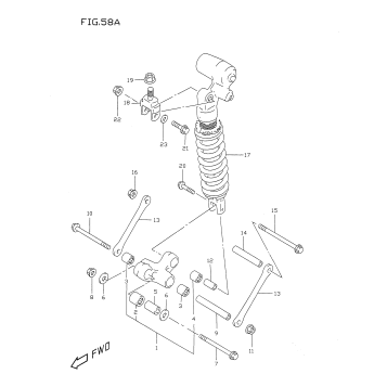 REAR CUSHION LEVER (MODEL V)