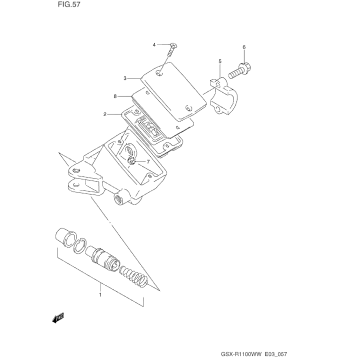 FRONT MASTER CYLINDER (MODEL P/R)