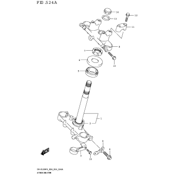 STEERING STEM (DR-Z125)