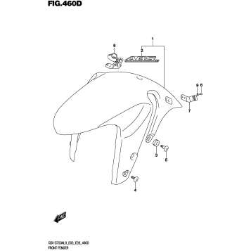FRONT FENDER (GSX-S750YAL9 E28)