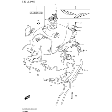 FUEL TANK (DL650XA:(E03,E28))