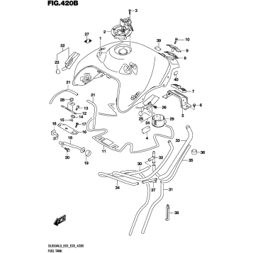 FUEL TANK (DL650A:E03,E28)
