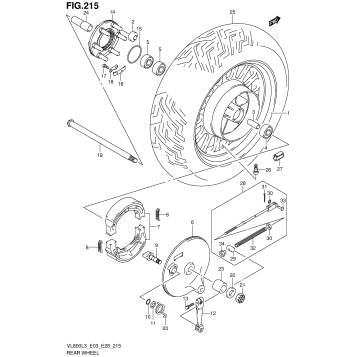 REAR WHEEL (VL800CL3 E03)
