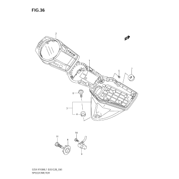 SPEEDOMETER (GSX-R1000L1 E28)