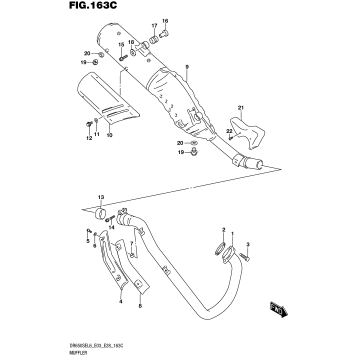 MUFFLER (DR650SEL6 E33)