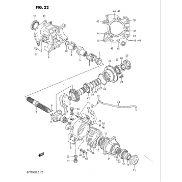 SECONDARY DRIVE GEAR (MODEL G)