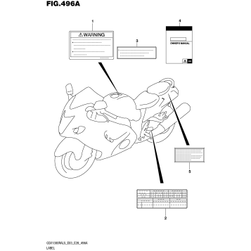 LABEL (GSX1300RAL5 E03)