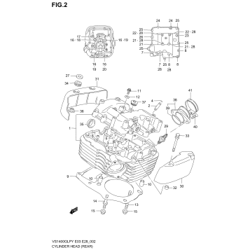 CYLINDER HEAD (REAR)