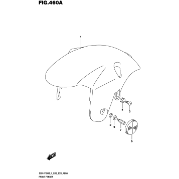 FRONT FENDER (GSX-R1000L7 E03)