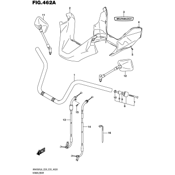 HANDLEBAR (AN400AL6 E33)