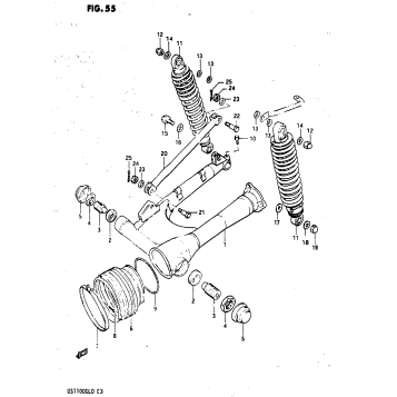 REAR SWINGING ARM (MODEL Z)