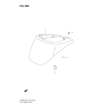 FUEL TANK COVER (MODEL K9)
