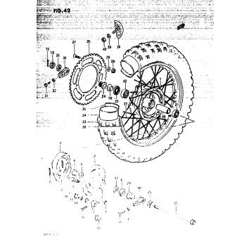 REAR WHEEL (MODEL E)
