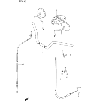 HANDLEBAR - FRONT CABLE