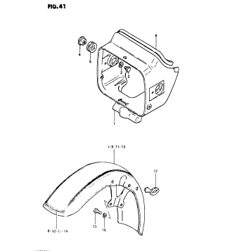 HEADLAMP HOUSING - FRONT FENDER